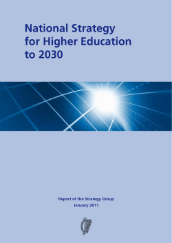 National Strategy for Higher Education to 2030