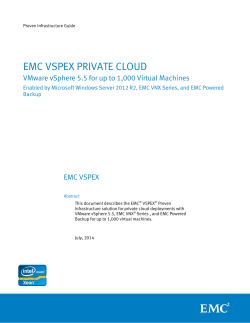 VSPEX Private Cloud with VMware vSphere 5.5 for up to