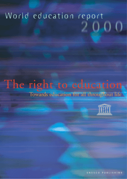 The right to education