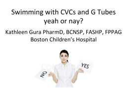 Swimming with CVCs and G Tubes yeah or nay?