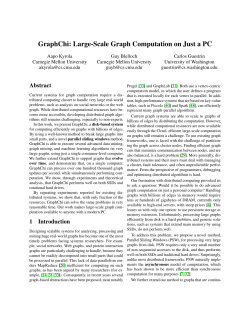 GraphChi: Large-Scale Graph Computation on Just a PC