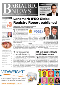 Landmark IFSO Global Registry Report published
