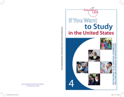 If You Want to Study in the United States: Getting Ready to Go