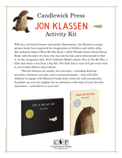 Jon Klassen Activity Kit