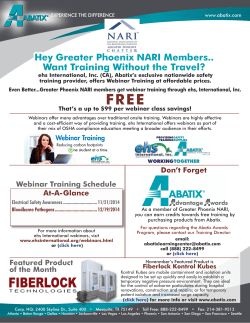Hey Greater Phoenix NARI Members.. Want Training Without the