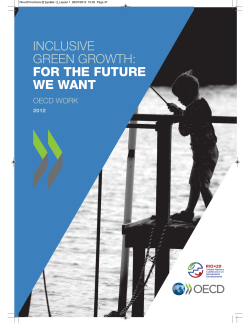 Inclusive Green Growth: For the Future We Want