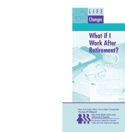 What if I Work After Retirement? - Office of the State Comptroller