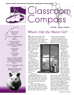 Where Did the Water Go: Science as Inquiry