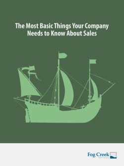 The most basic things your company needs to know about sales
