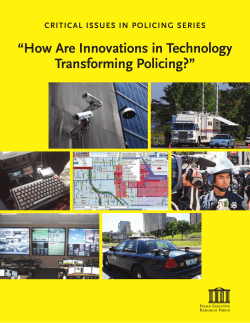 How Are Innovations in Technology Transforming Policing? (2012