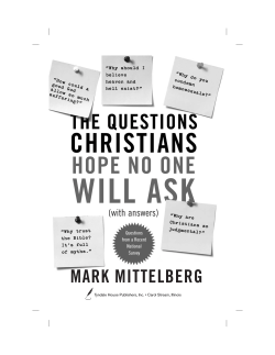 Questions Christians Hope No One Will Ask