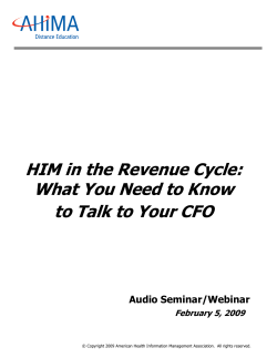 HIM in the Revenue Cycle - American Health Information