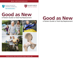 Good as New Good as New - Massachusetts General Hospital