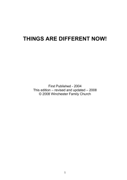 Things are different now something happened to me