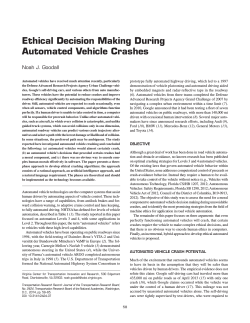 Ethical Decision Making During Automated Vehicle Crashes