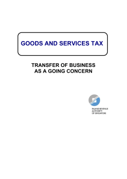 Transfer of Business as a Going Concern
