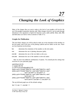 Changing the Look of Graphics