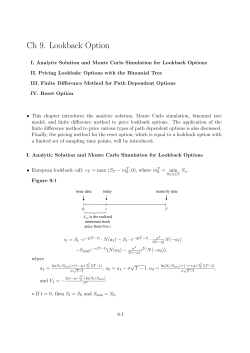 FE_Ch09 Lookback Option