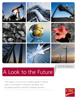 A Look to the Future – 2014 Edition
