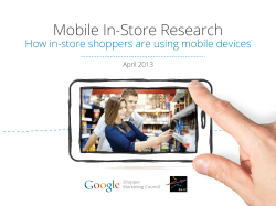 Mobile In-Store Research: How In-Store Shoppers Are Using Mobile