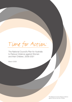 Time for Action: - Department of Social Services