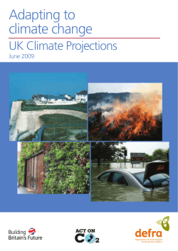 Adapting to climate change