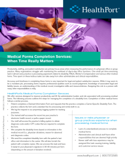 Medical Forms Completion Services: When Time Really
