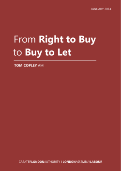 From Right to Buy to Buy to Let