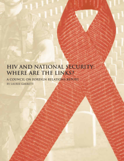 hiv and national security: where are the links?