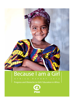 Because I am a Girl Africa Report