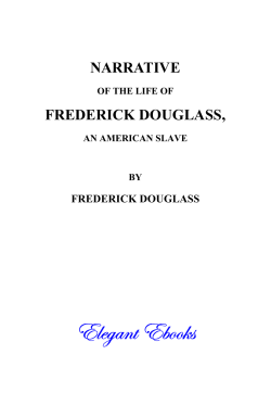 Narrative of the Life of Frederick Douglass PDF
