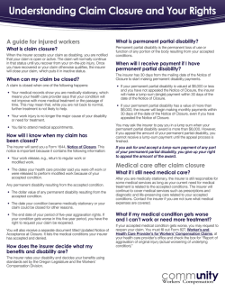 Understanding claim closure and your rights (2876)