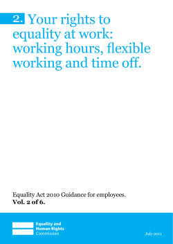 Working Hours - Equality and Human Rights Commission