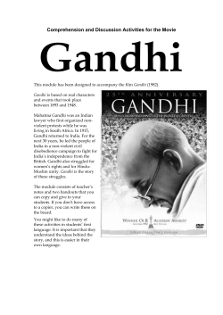 Gandhi - Curriculumproject.org