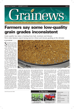 Farmers say some low-quality grain grades inconsistent