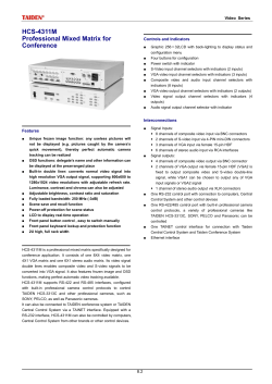 TAIDEN HCS-4311 Video Matrix Switcher