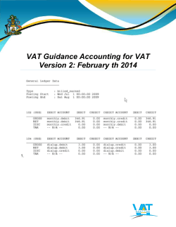 Guidance Manual on Accounting for VAT