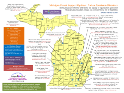 Map of Michigan Parent Support Options