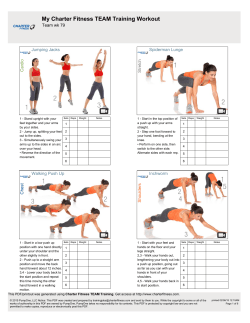 My Charter Fitness TEAM Training Workout