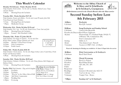 the weekly Parish Bulletin