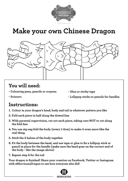 Instructions: Make your own Chinese Dragon