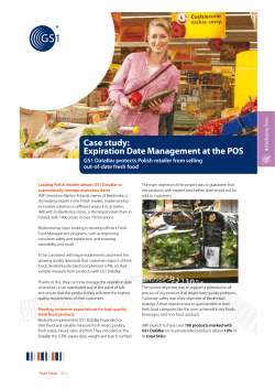 Case study: Expiration Date Management at the POS