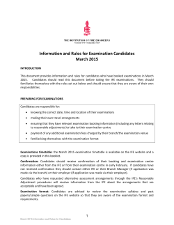 Information and Rules - Institution of Fire Engineers