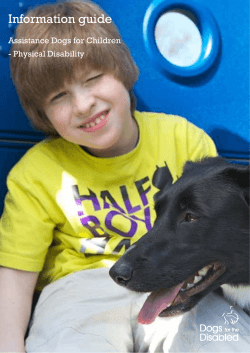 Information Guide - Assistance Dogs for Children