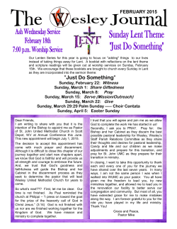 current newsletter - Wesley United Methodist Church