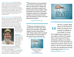 One River Practice Retreat tri-fold