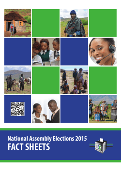 2015 Elections Fact Sheets