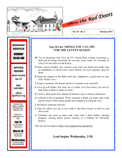 Newsletter - Federated Church