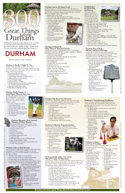 300 Great Things About Durham