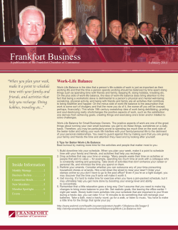 Newsletter - Frankfort Chamber of Commerce